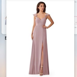 Azazie Everett - Size 8 Vintage Mauve